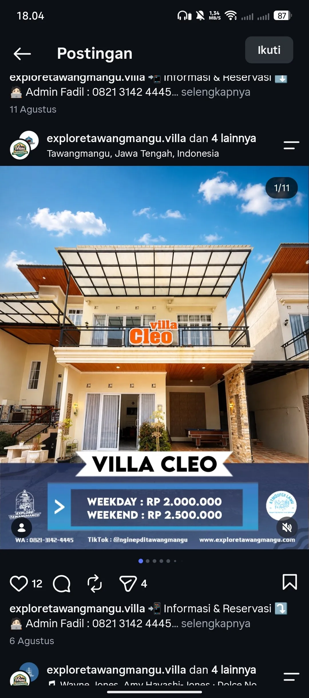 Foto Villa Cleo